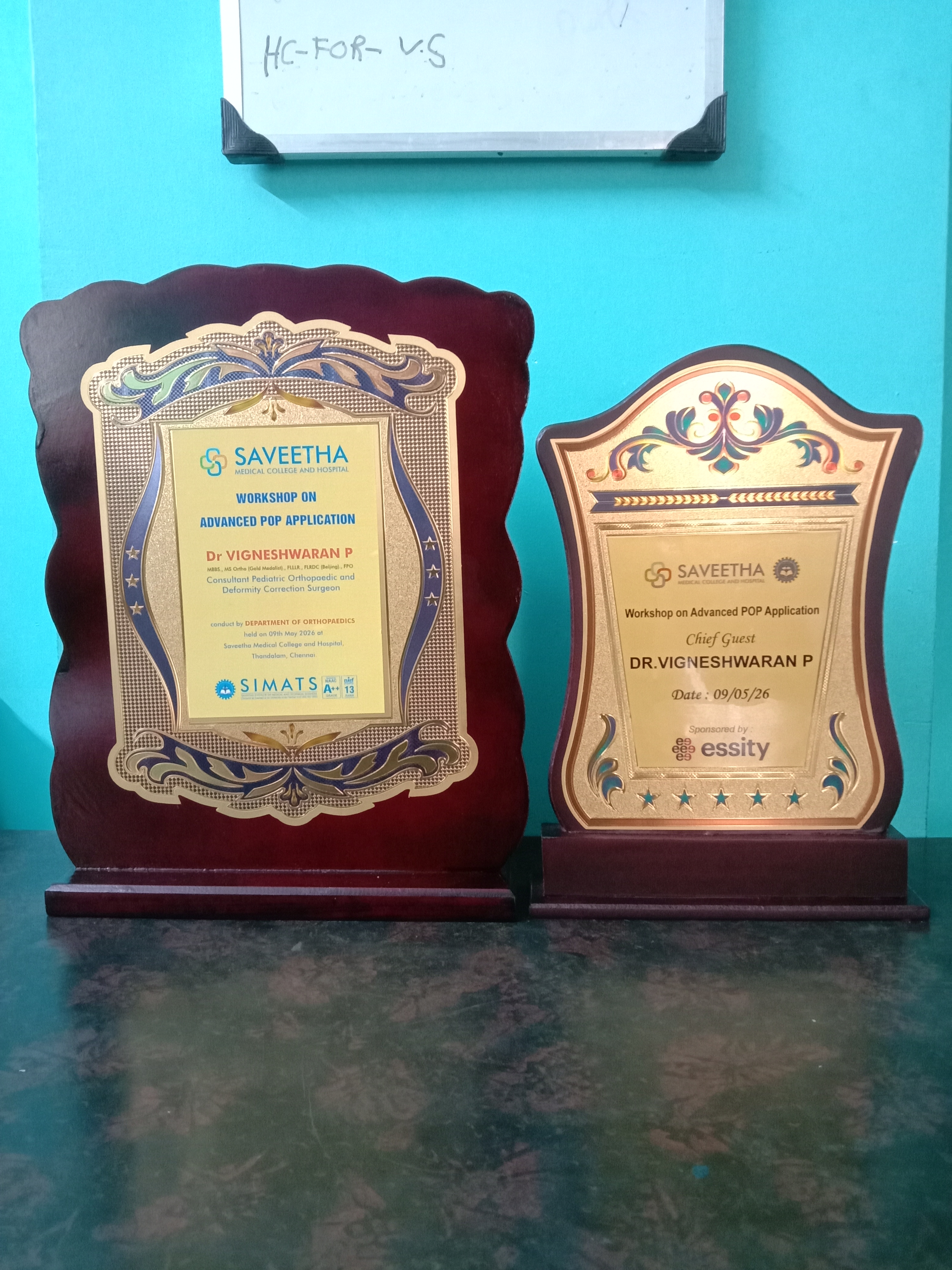 Dr Vigneshwaran Award